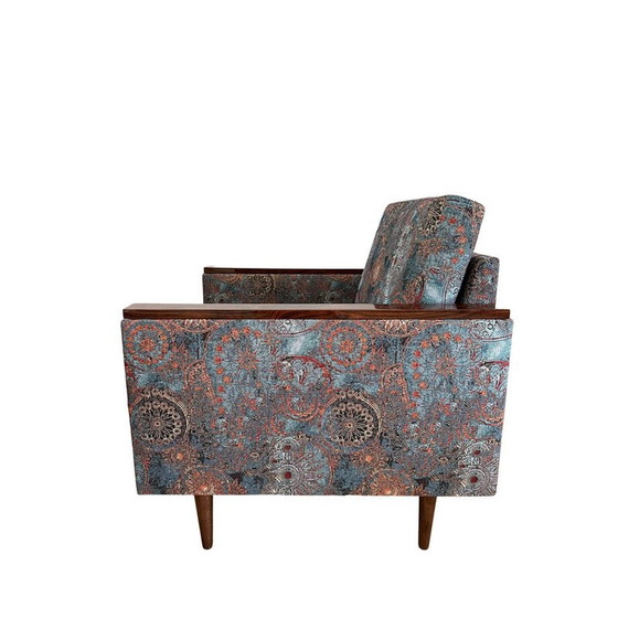 Image 1 of Vintage geometric armchairs with ethnic pattern, Poland 1970