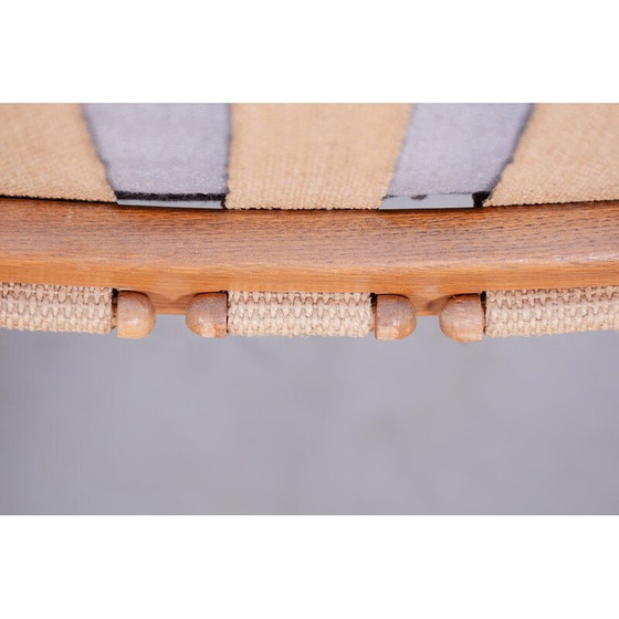 Image 1 of Poltrona vintage in rovere grigio di Jan Vanek, Cecoslovacchia 1950
