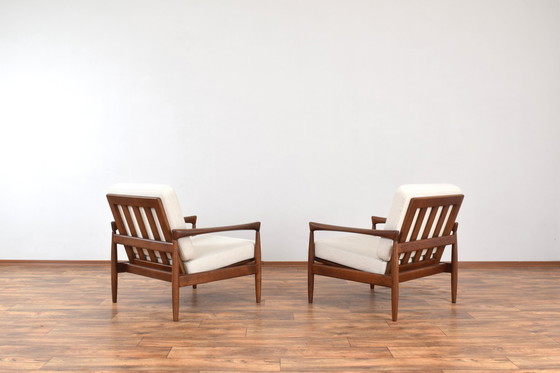 Image 1 of Mid-Century Oak Kolding Armchairs By Erik Wørts For Ikea, 1960S, Set Of 2