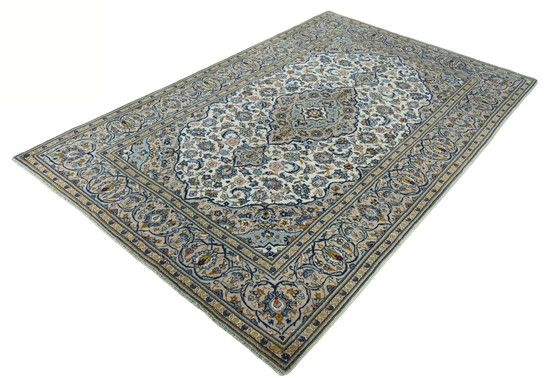 Image 1 of Alfombra oriental de corcho Keshan anudada a mano – 300 x 200 cm
