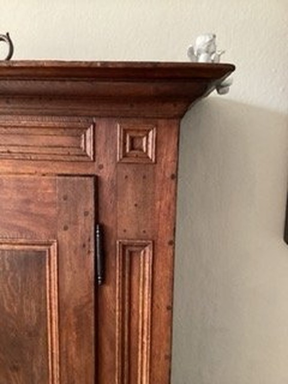 Image 1 of Antique Oak Cabinet, (Mid 1700s)