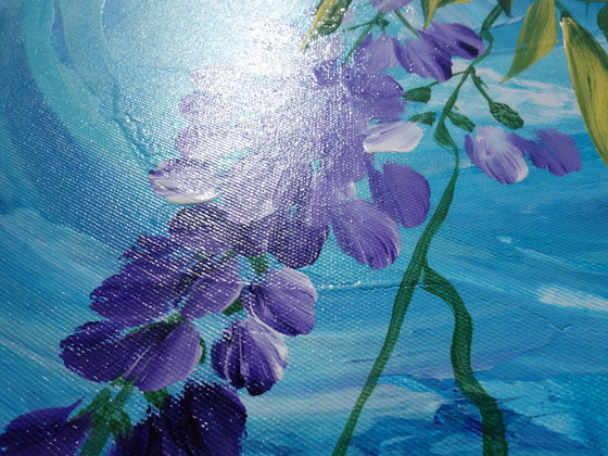 Image 1 of Japanese Wisteria J389 - Blue Painting