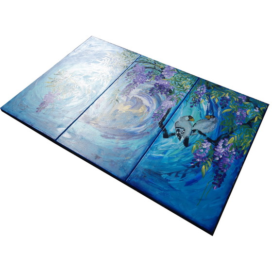 Image 1 of Japanese Wisteria J389 - Blue Painting