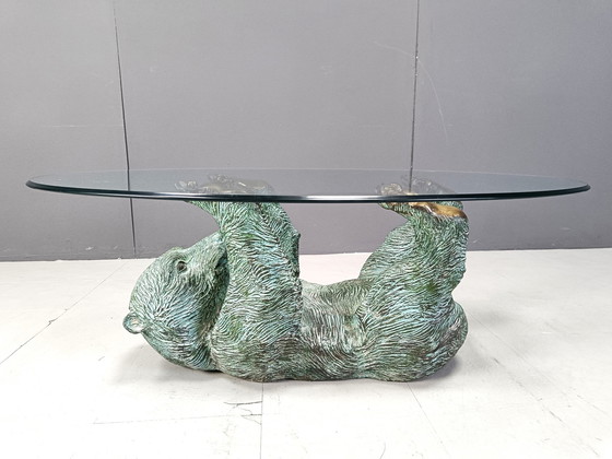 Image 1 of Brass Bear Coffee Table, 1970s