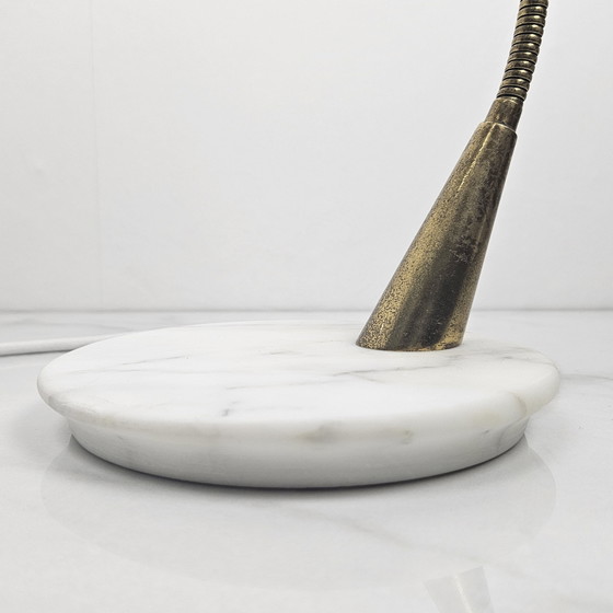 Image 1 of Table Lamp With Marble Foot By Oscar Torlasco, Italy 1955