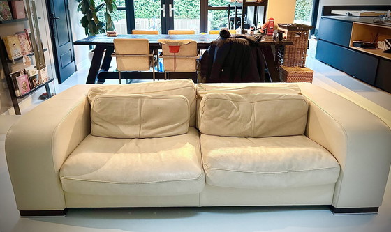 Image 1 of Giovanni Sforza Set 3 Seater Sofa Cream White And Love Seat