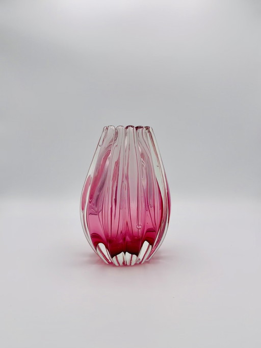 Flavio Poli Murano glass vase model 12024