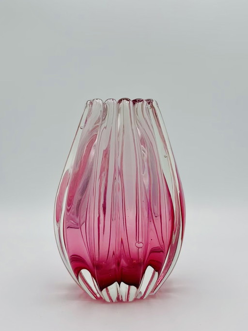 Flavio Poli Murano glass vase model 12024