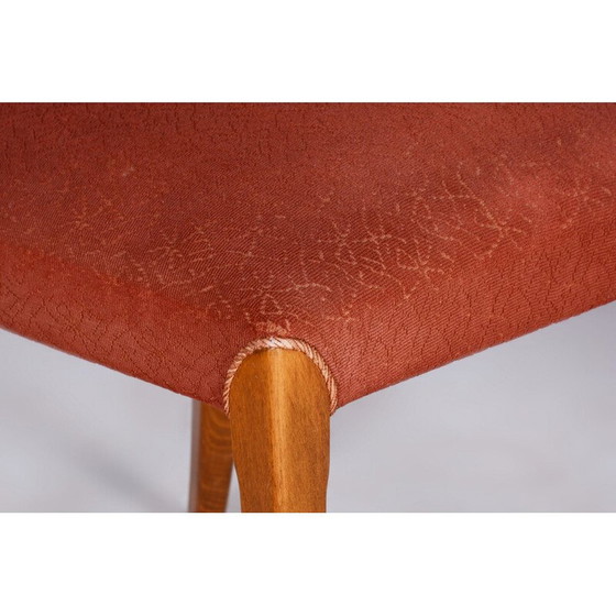 Image 1 of Set of 4 vintage Art-Deco chairs in beech and walnut by Jindrich Halabala for Up Zavody, Czechoslovakia 1940