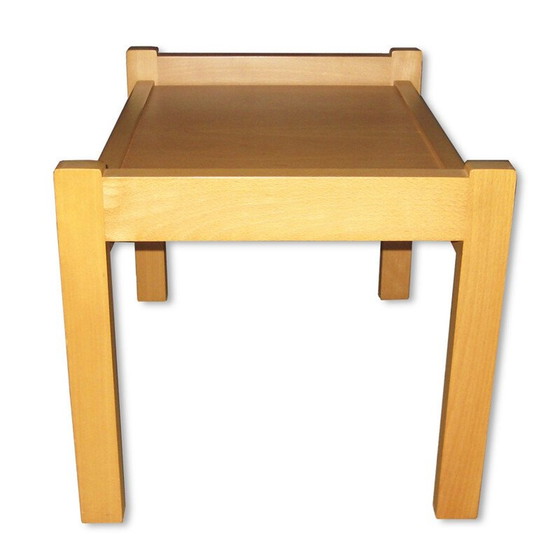 Image 1 of Easy chair in beech and wool with its ottoman, Hans J. WEGNER - 1984
