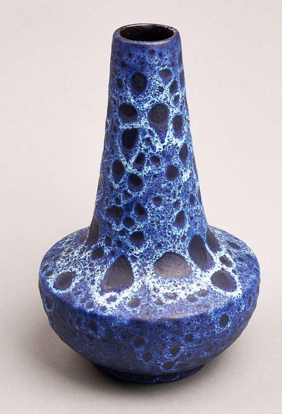 Image 1 of Blue Kreutz ceramic vase, Fat Lava