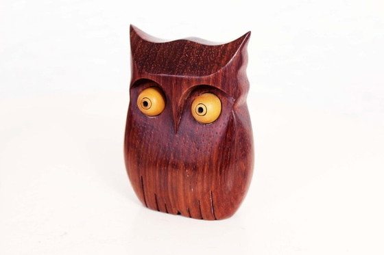 Image 1 of Set of 3 statuettes "owls" Scandinavian design