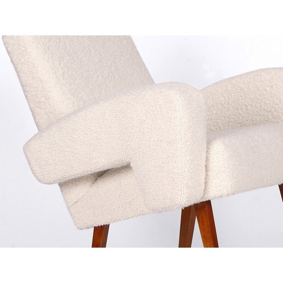 Image 1 of Vintage wood and wool armchair for Jitona, 1960s