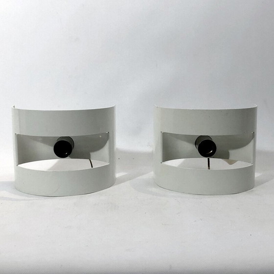 Image 1 of Pair of vintage Lido wall lamps by Stilux Milano, Italy 1960s