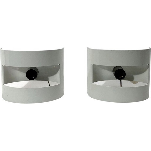 Pair of vintage Lido wall lamps by Stilux Milano, Italy 1960s