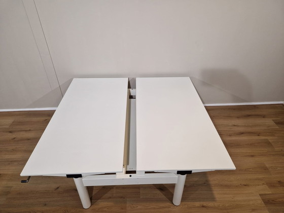 Image 1 of Gispen Duo Workstation Bureau réglable en hauteur blanc