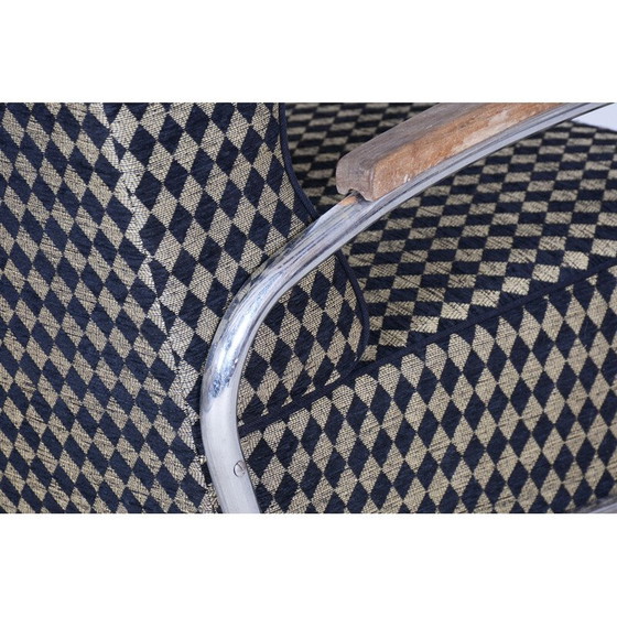 Image 1 of Pair of vintage Bauhaus armchairs in chrome steel by Vichr, Germany 1930