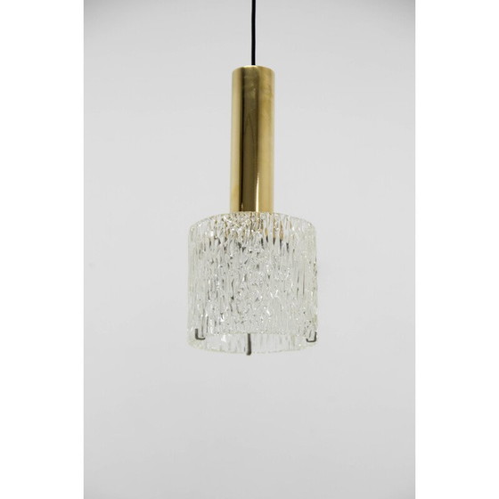 Image 1 of Pair of vintage wall lamps with pendant lamp by Carl Fagerlund for Orrefors, 1950
