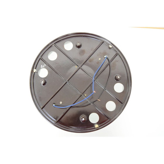 Image 1 of Lampada da soffitto vintage in bachelite e vetro opalino, Cecoslovacchia 1950