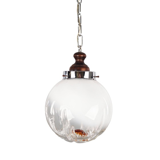 Image 1 of Pendant Lamp, Murano Glass, Italian Design, 1970S, Manufacture: Mazzega