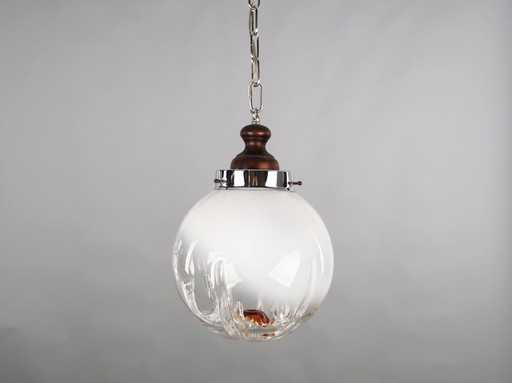 Pendant Lamp, Murano Glass, Italian Design, 1970S, Manufacture: Mazzega