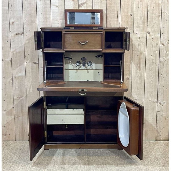 Image 1 of Vintage mahogany ship's cabin furniture, 1930