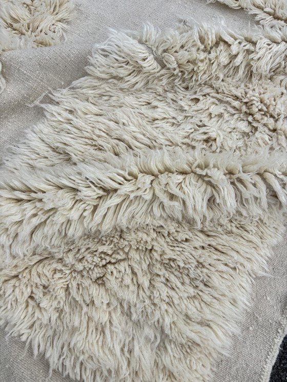 Image 1 of Modern White Moroccan Berber Rug 