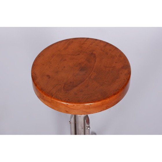 Image 1 of Vintage Bauhaus stool by Mücke Melder, Czechia 1930s