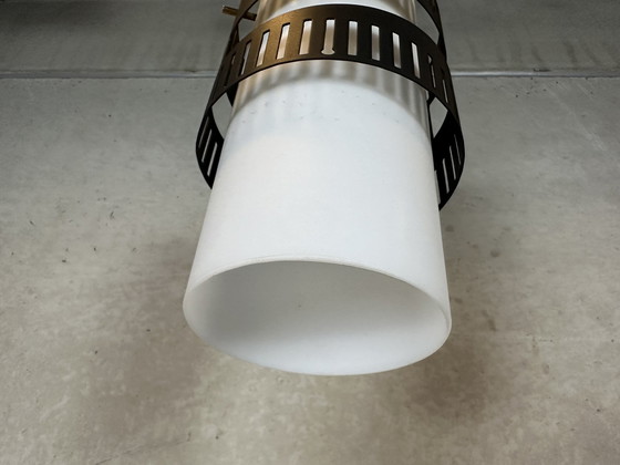 Image 1 of 2 lampade a sospensione dal design vintage opalino 