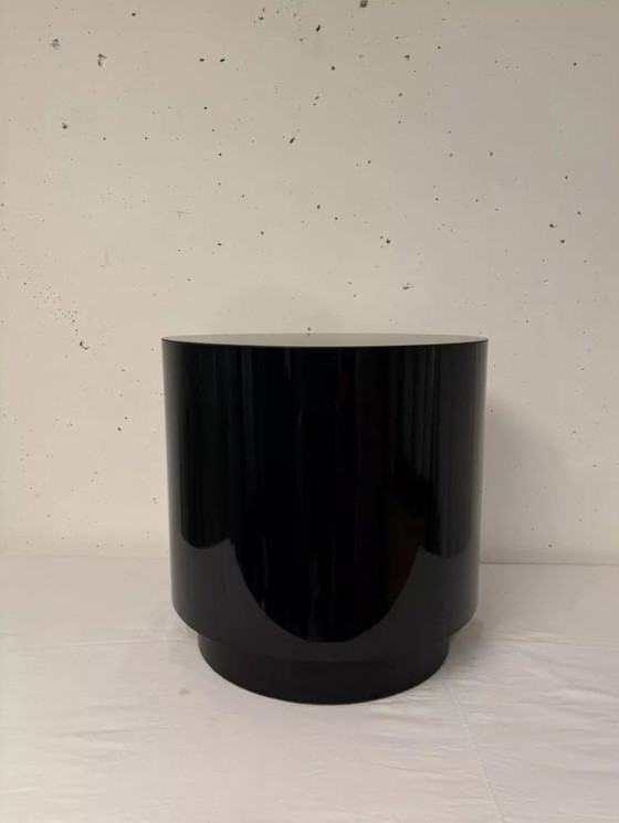 Image 1 of Bout De Canapé, Table Basse D'Appoint Mélaninée Noir 1970