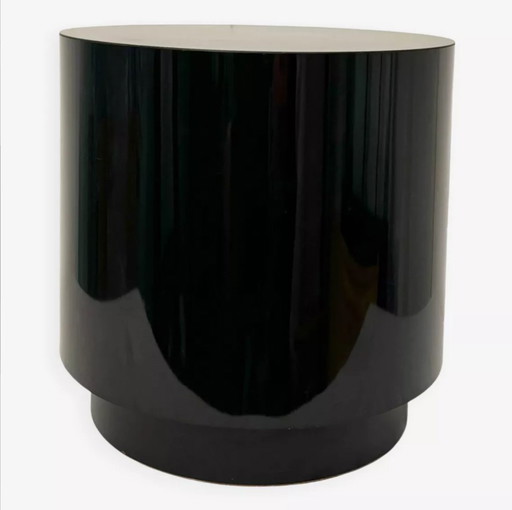 Bout De Canapé, Table Basse D'Appoint Mélaninée Noir 1970