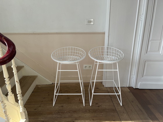 Image 1 of 2x Pastoe Cees braakman wire KM06 stool