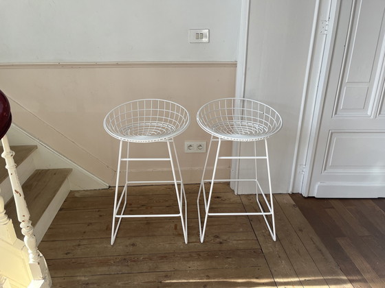 Image 1 of 2x Pastoe Cees braakman wire KM06 stool