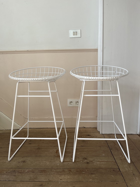 Image 1 of 2x Pastoe Cees braakman wire KM06 stool