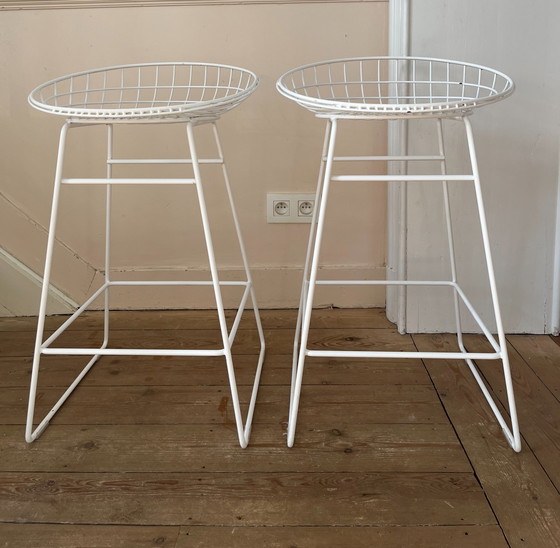 Image 1 of 2x Pastoe Cees braakman wire KM06 stool