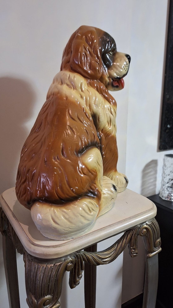 Image 1 of Cane San Bernardo in pietra d&#39;epoca