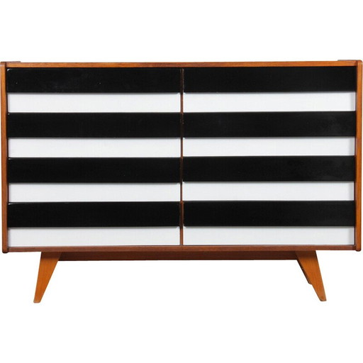 Vintage chest of drawers model U-453 in oak by Jiri Jiroutek for Interier Praha, Czechoslovakia 1960