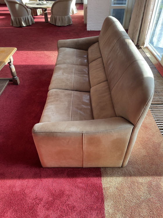 Image 1 of 2x Leolux sofa leather - Suede