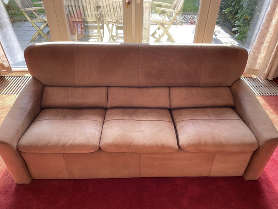 Image 1 of 2x Leolux sofa leather - Suede