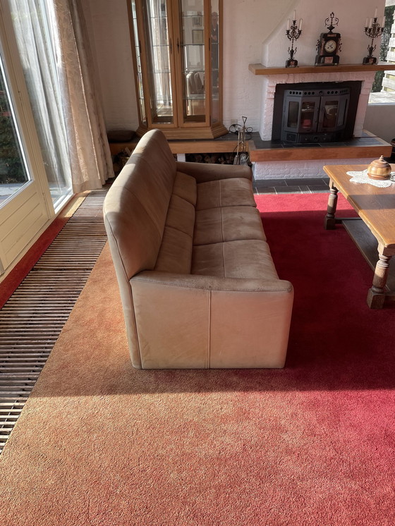 Image 1 of 2x Leolux sofa leather - Suede