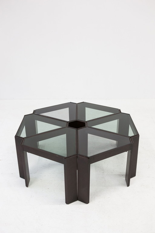 Tony stackable side tables (or coffee table) from Porada Arredi, 1970s