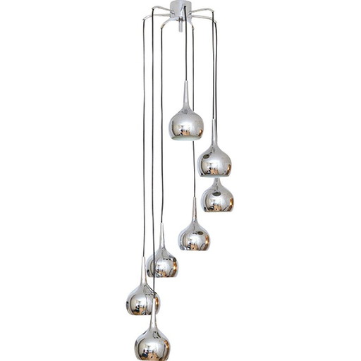 Vintage Cascade pendant lamp by Hans-Agne Jakobsson for Hans Agne Jakobson Ab Markaryd, 1970s