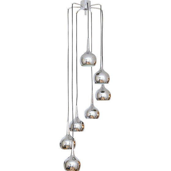 Image 1 of Vintage Cascade pendant lamp by Hans-Agne Jakobsson for Hans Agne Jakobson Ab Markaryd, 1970s