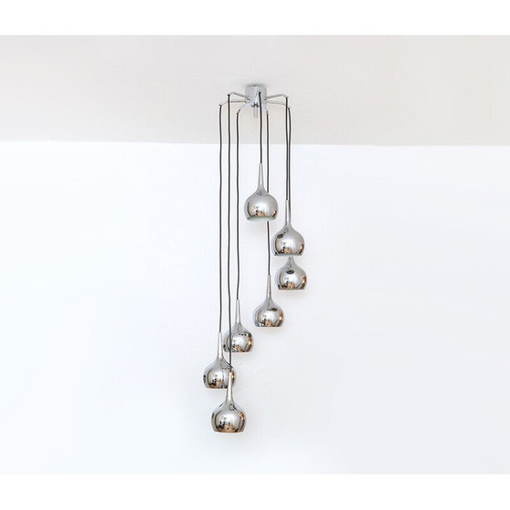 Image 1 of Vintage Cascade pendant lamp by Hans-Agne Jakobsson for Hans Agne Jakobson Ab Markaryd, 1970s