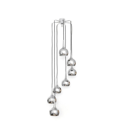 Vintage Cascade pendant lamp by Hans-Agne Jakobsson for Hans Agne Jakobson Ab Markaryd, 1970s