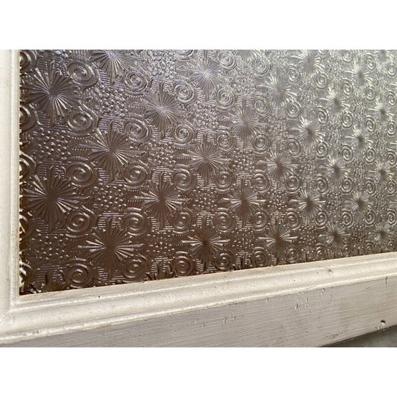 Image 1 of Credenza vintage con vetro cattedrale