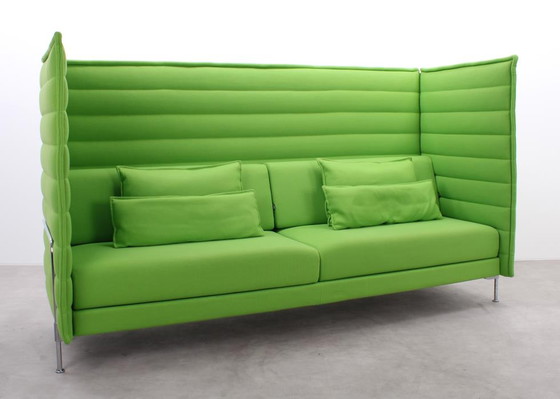 Image 1 of Vitra Alcove sofa green