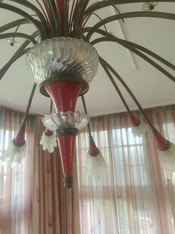 Image 1 of Large Design Vintage Pendant Lamp 1950s/60s