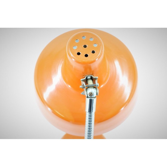 Image 1 of Vintage adjustable orange table lamp, Czechoslovakia 1970s