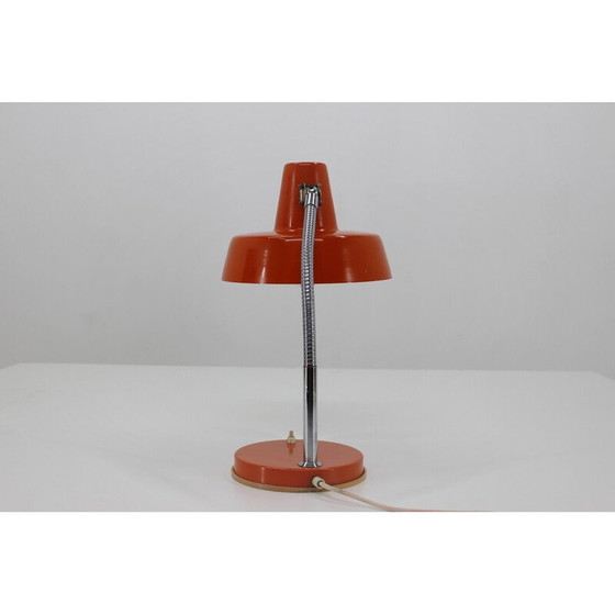 Image 1 of Vintage adjustable orange table lamp, Czechoslovakia 1970s